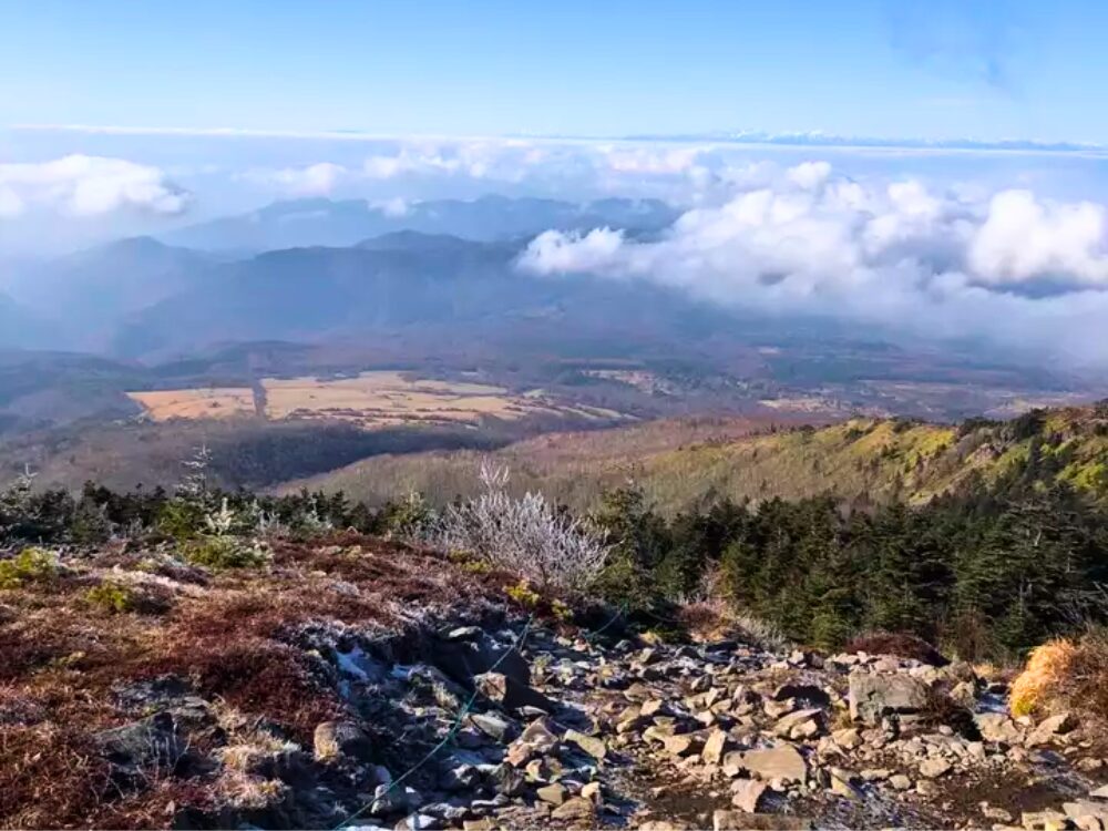 下山路からの景色