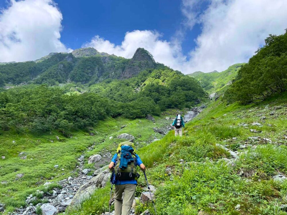 右俣の登山道