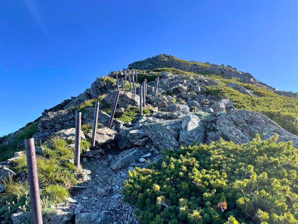 北岳までの登り