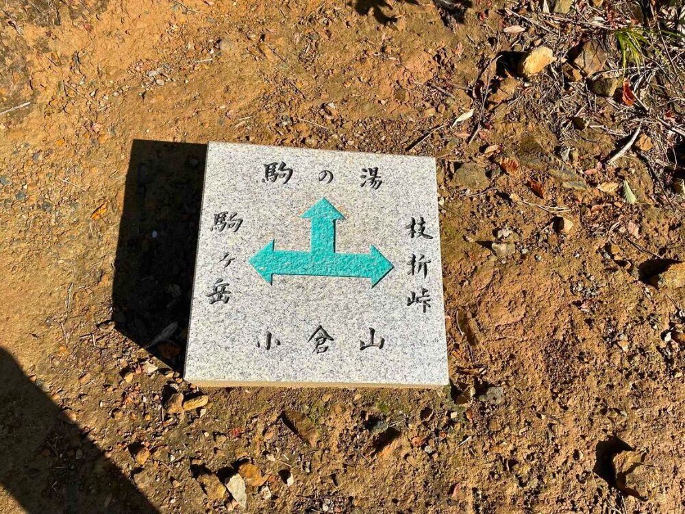 越後駒ヶ岳の小倉山看板