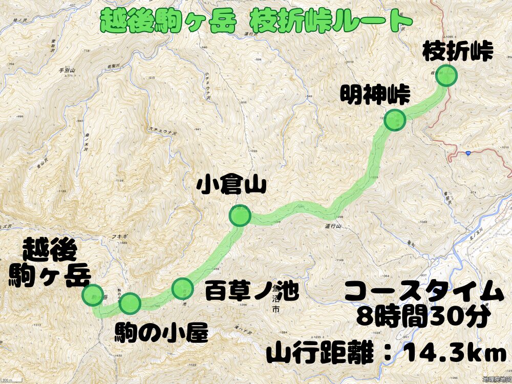 越後駒ヶ岳の枝折峠ルート紹介