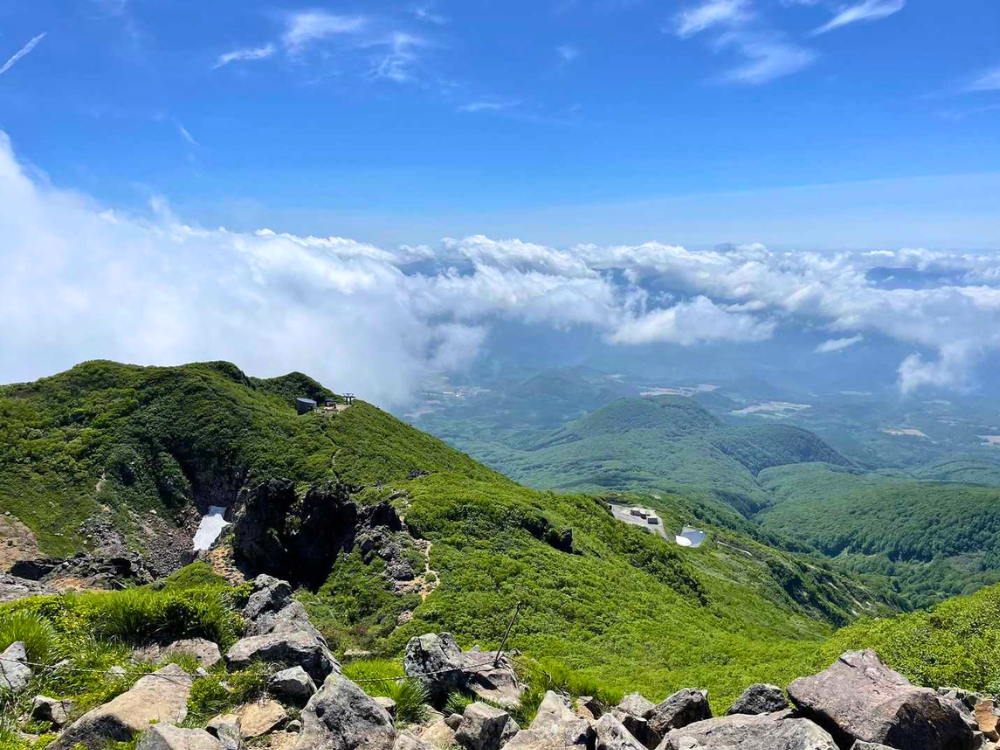岩木山からの景色