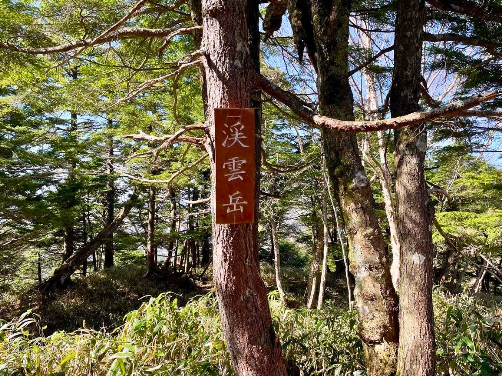 皇海山までの途中にある渓雲岳