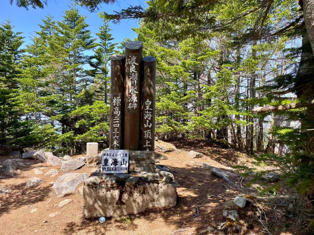 皇海山山頂