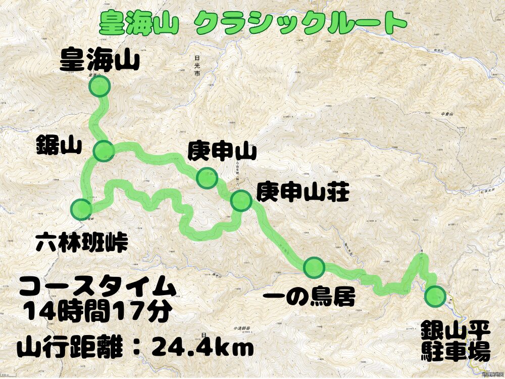 皇海山 クラシックルート